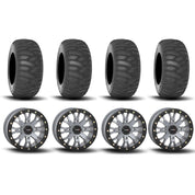 System 3 SB-4 Beadlock Cement Grey 15" Wheels And SS360 Sand/Snow Tires [31x10-15] ,[31x12-15]