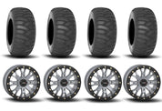System 3 SB-4 Beadlock Cement Grey 15" Wheels And SS360 Sand/Snow Tires [31x10-15] ,[31x12-15]