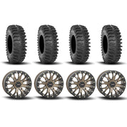 System 3 SB-4 Beadlock Bronze 15" Wheels And XT400 Tires [35x10R-15]