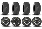 System 3 SB-6 Beadlock Matte Black 15" Wheels And SS360 Sand/Snow Tires [31x10-15]