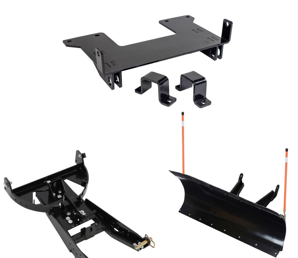 Denali Black UTV Snow Plow Kit For Honda Pioneer 700-4 SXS700M4 2014-2021