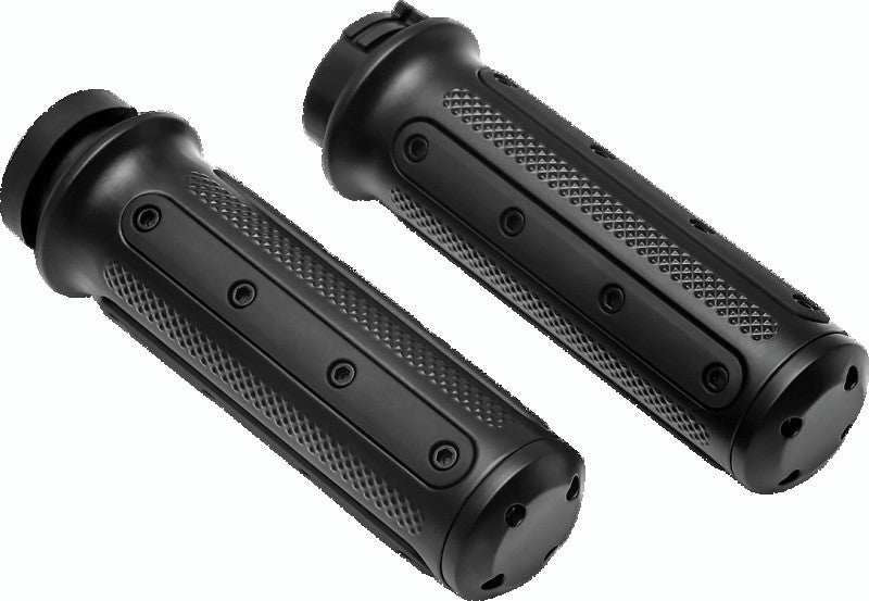 Kuryakyn Chrome Heavy Industry Grips Dual Cable 6120