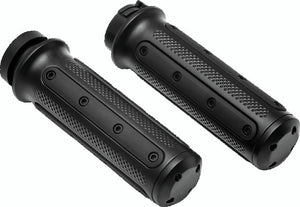 Kuryakyn Chrome Heavy Industry Grips Dual Cable 6120