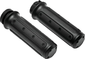Kuryakyn Black Heavy Industry Grips Dual Cable 6121