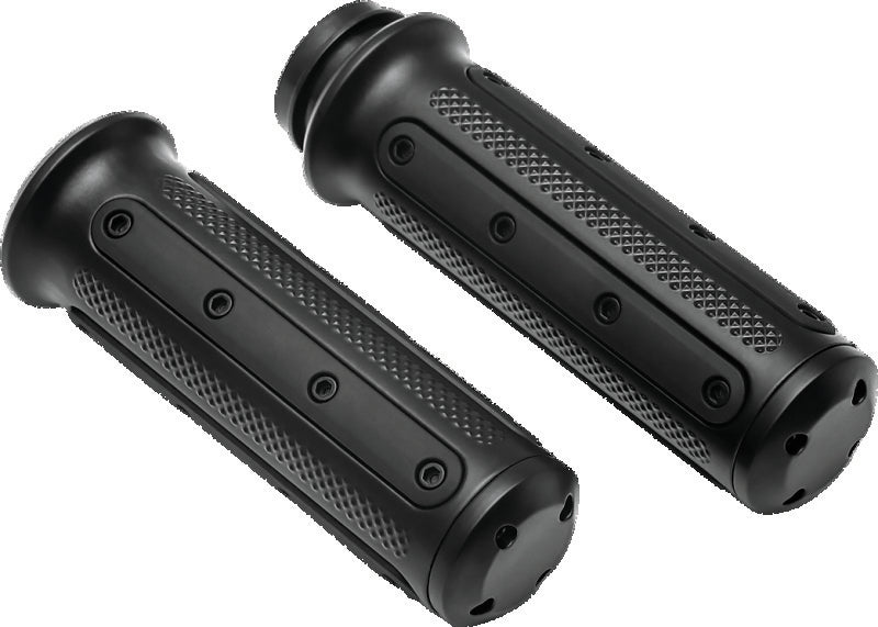 Kuryakyn Black Heavy Industry Grips Throttle-By-Wire 6123