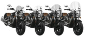 National Cycle Clear SwitchBlade Deflector Quick Release Windshield With Mount Kit, Straight Forks For Honda VT1300CS 2010-2014