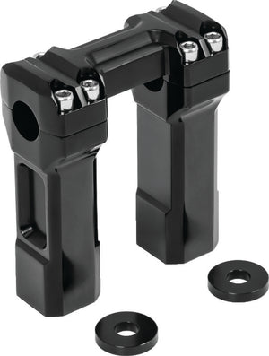 Kuryakyn Black 5in Billet Handlebar Risers 6132