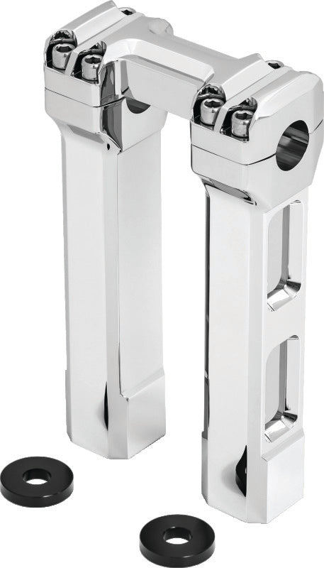 Kuryakyn Chrome 8in Billet Handlebar Risers 6134