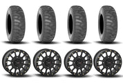 System 3 SB-5 Beadlock Matte Black 15" Wheels And SS360 Sand/Snow Tires [32x10-15]