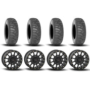 System 3 SB-5 Beadlock Matte Black 15" Wheels And SS360 Sand/Snow Tires [32x10-15]