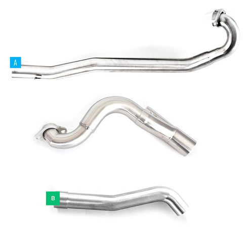 HMF Brushed Aluminum Performance Head Pipe For 2012-2024 Can Am Renegade 1000