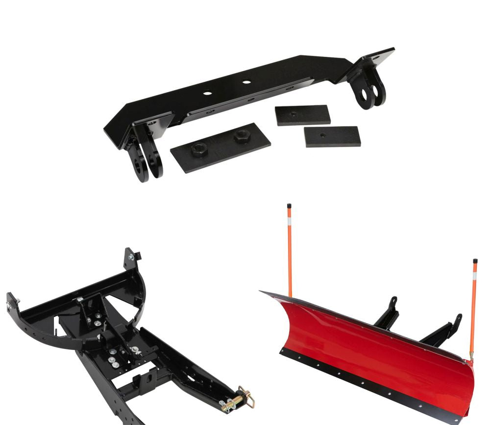 Denali Black UTV Snow Plow Kit For Polaris Ranger 570 Mid Size 2014-2021