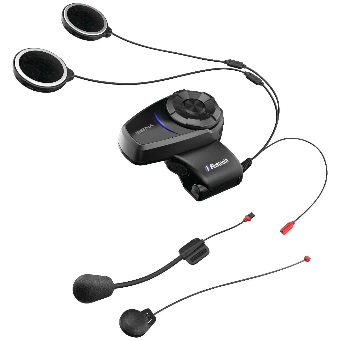 SENA 10S Bluetooth Headset And Intercom Motorcycle Comm System Dual Pack 10S-01D