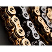 EK 520-GP3D Motorcycle Drive Chain (Specify Links and Color) Rivet Master Link