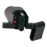 Adaptador de remolque Hopkins 47325 de 6 vías a 4 vías planas con comprobador de circuitos
