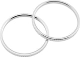 Kuryakyn Chrome Knurled Accent Rings (Pair) 6220