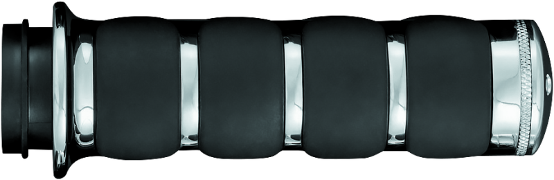 Kuryakyn Chrome ISO Grips Without Throttle Boss Throttle-By-Wire 6227