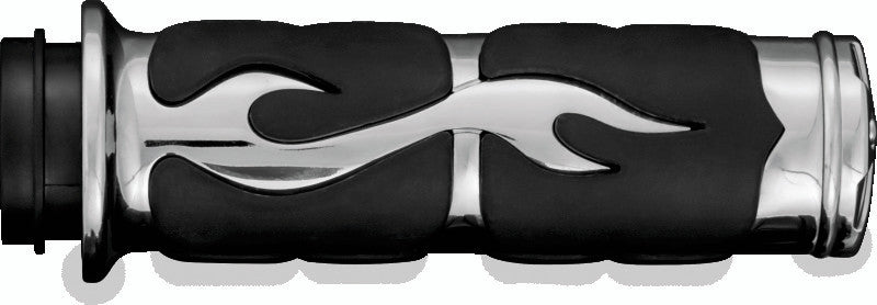 Kuryakyn Chrome ISO Flame Grips Metric 6261