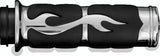 Kuryakyn Chrome ISO Flame Grips Metric 6261