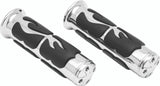 Kuryakyn Chrome ISO Flame Grips Metric Universal 1in 6262