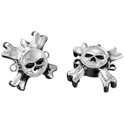 KURYAKYN REPLACEMENT CHRM ZOMBIE END CAPS FOR HARLEY ZOMBIE GRIPS W/O BOSS 6281