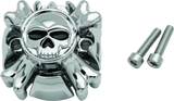 Kuryakyn Chrome Replacement Zombie Grip Emblems Without Throttle Boss 6281