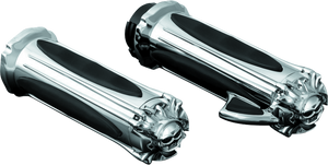 Kuryakyn Chrome Zombie Grips With Throttle Boss Dual Cable 6295