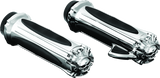 Kuryakyn Chrome Zombie Grips With Throttle Boss Throttle-By-Wire 6297