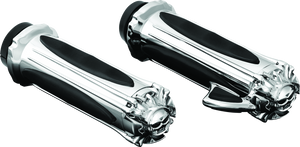 Kuryakyn Chrome Zombie Grips With Throttle Boss Throttle-By-Wire 6297