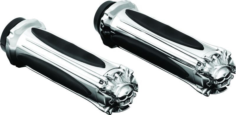 Kuryakyn Chrome Zombie Grips Without Throttle Boss Throttle-By-Wire 6298