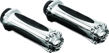 Kuryakyn Chrome Zombie Grips Without Throttle Boss Throttle-By-Wire 6298