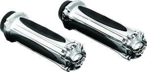 Kuryakyn Chrome Zombie Grips Without Throttle Boss Throttle-By-Wire 6298