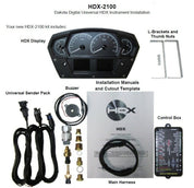 Dakota Digital Competition HDX Analog Universal Gauge kit HDX-2100
