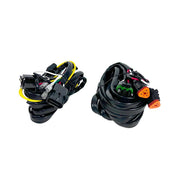 KC HiLiTES Backup Wiring Harness - FLEX ERA - 40 Amp Relay - 3 Position LED Rocker Switch - 3-Pin Deutsch Connectors