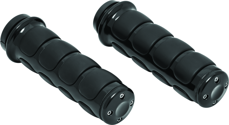 Kuryakyn Black ISO Grips Without Throttle Boss Throttle-By -Wire 6321
