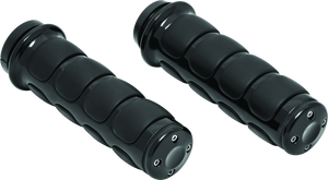 Kuryakyn Black ISO Grips Without Throttle Boss Throttle-By -Wire 6321