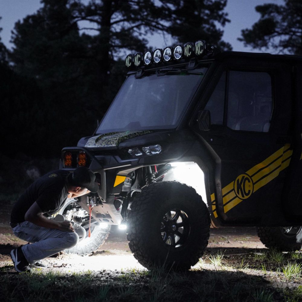 KC HiLiTES Two-Light Add-On Cyclone V2 Kit - Clear - 5.0 Meters Long 6335