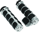 Kuryakyn Chrome ISO Grip With Throttle Boss Dual Cable 6342