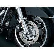 Harley FLHTK 10-13Fork Leg Deflector Shields Lower Chrome by Kuryakyn