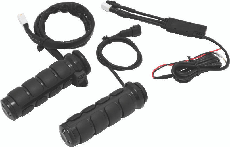 Kuryakyn Chrome Heated ISO Grips Throttle-By-Wire 6470
