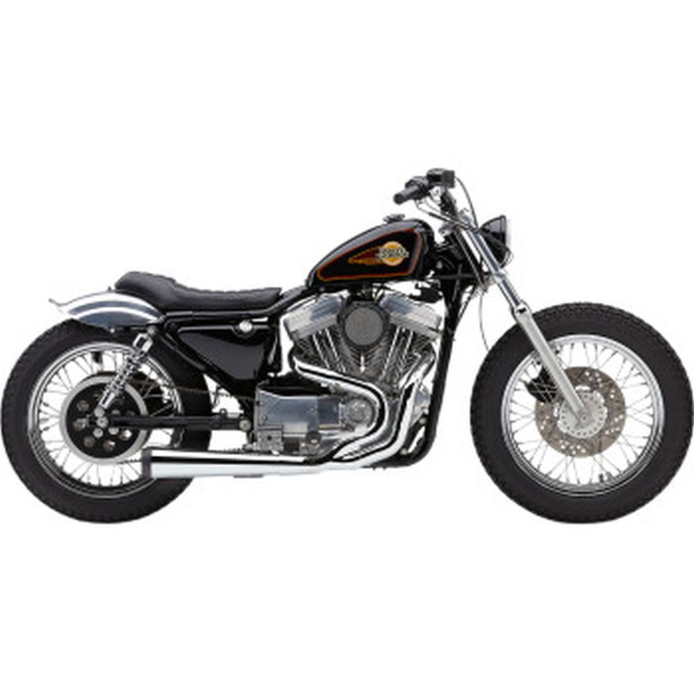 Cobra El Diablo 4" 2-into-1 Full Exhaust System Chrome #6471 Harley Sportster