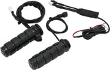 Kuryakyn Gloss Black Heated ISO Grips Throttle-By-Wire 6472