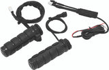 Kuryakyn Gloss Black Heated ISO Grips Dual Cable 6473