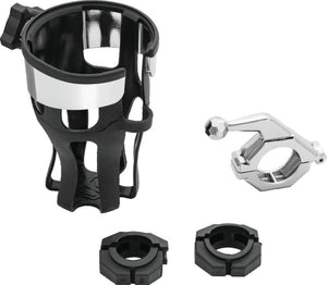 Kuryakyn Chrome Reflex Drink Holder With Bar Mount Universal 6482