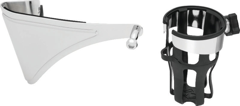 Kuryakyn Chrome Reflex Passenger Drink Holder Right-Side Mount 6486