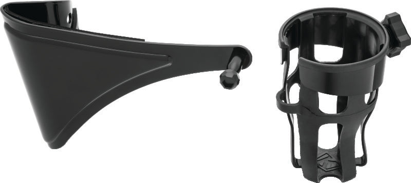 Kuryakyn Gloss Black Reflex Passenger Drink Holder Right-Side Mount 6487