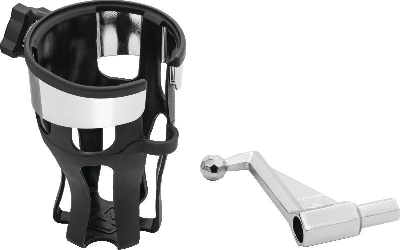 Kuryakyn Chrome Reflex Drink Holder Passenger Mount 6490