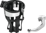 Kuryakyn Chrome Reflex Drink Holder Left-Side Handlebar Mount 6494
