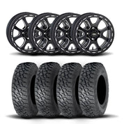 ITP Tsunami 15" Matte Black Wheels And Tenacity Tires [32x10R-15]