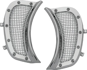 Kuryakyn Chrome Mesh Headlight Vent Accents 6518